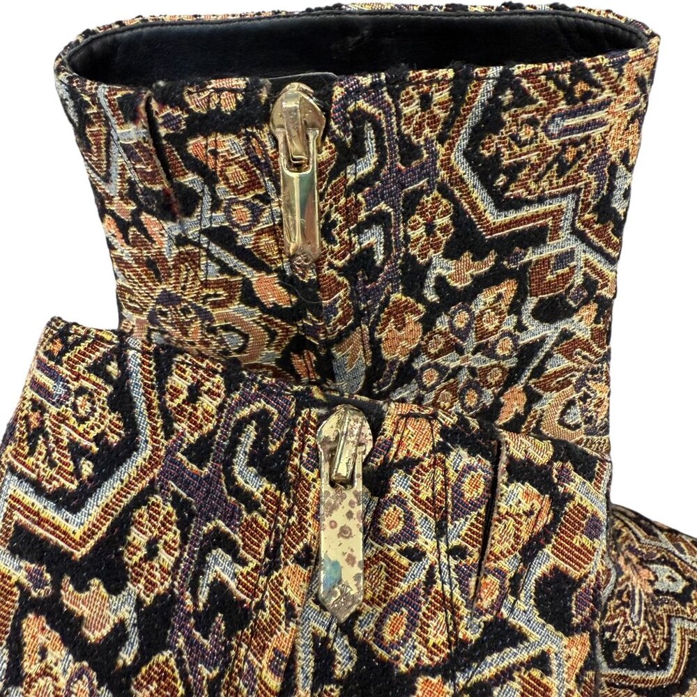 Sam Edelman for Anthropologie Corra Tapestry Ankle Boots Sz 7 - Picture 10 of 16